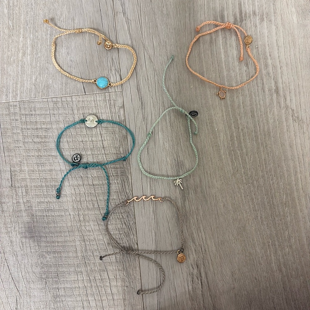 5 pc Pura Vida bracelets